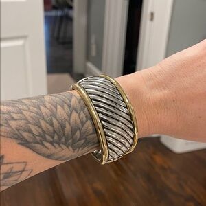 Gold and Silver Women’s Bracelet Bangle